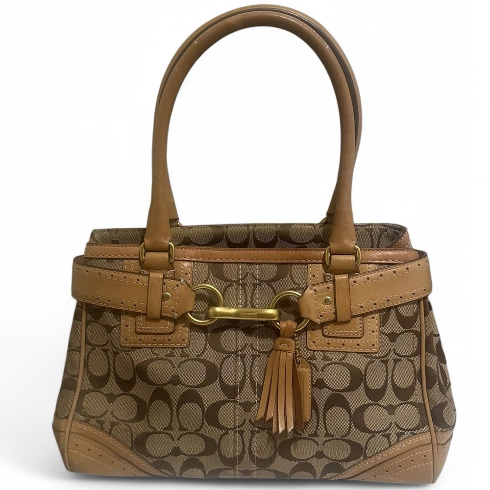 Vintage Brown Monogram Coach Bag
